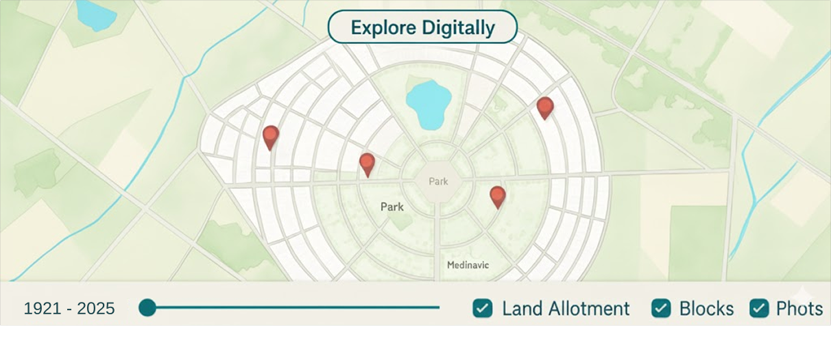 Map of Model Town Lahore